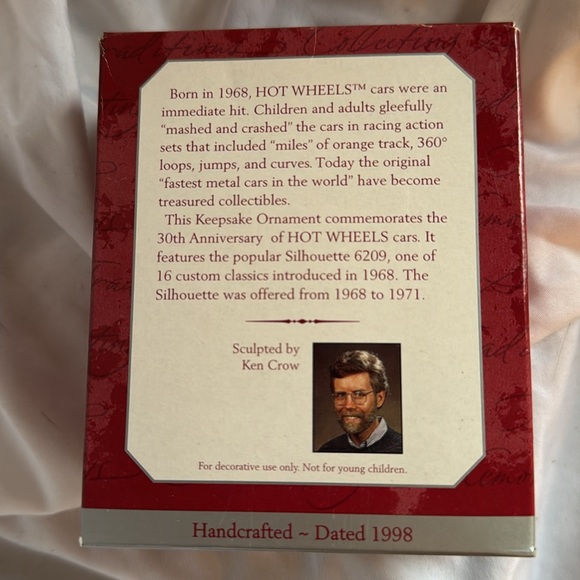 Hallmark keepsake ornament hot wheels 30thl anniversary - Picture 2 of 6